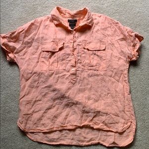 J Crew Linen Popover